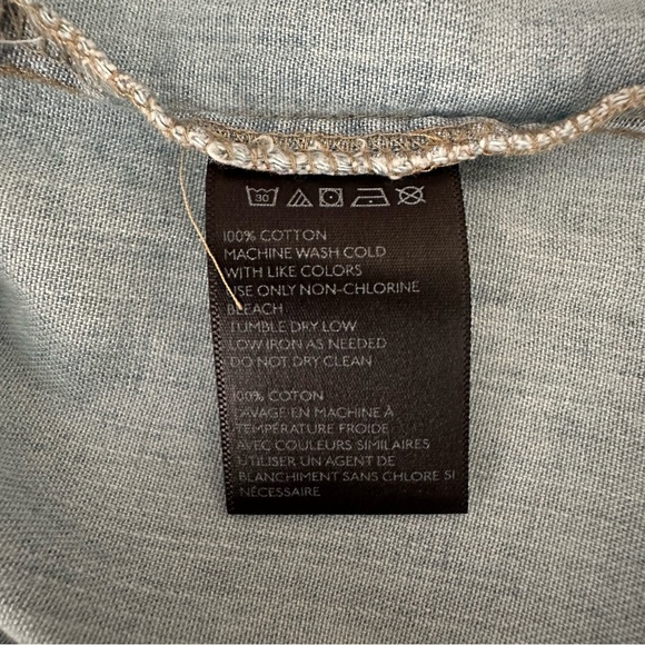 BDG Womens Southwest Embroidered Denim Long Sleeves Shirt Small - Picture 12 of 12